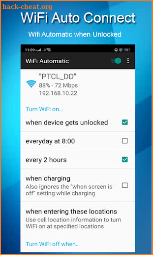 WiFi Automatic, WiFi Auto Unlock and Connect screenshot