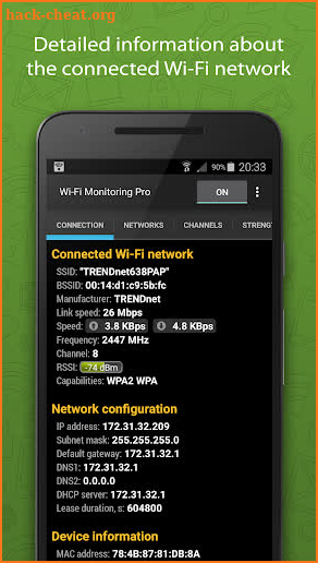 WiFi Monitor Pro: analyzer of WiFi networks screenshot