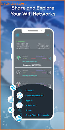 Wifi Password Share - Free Wifi Passwords Key screenshot