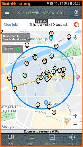 WiFi Passwords Map screenshot