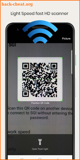 WiFi QrCode Password scanner screenshot