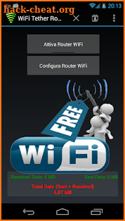 WiFi Tether Router screenshot