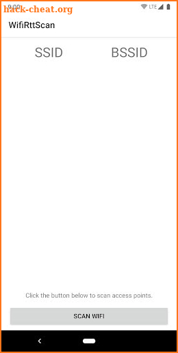 WifiRttScan App screenshot