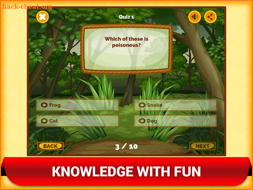 Wild Animal Quiz Game For Kids screenshot