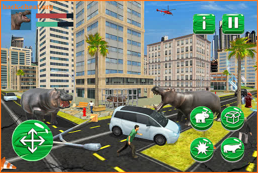 Wild Hippo Beach Attack Jungle Simulator screenshot