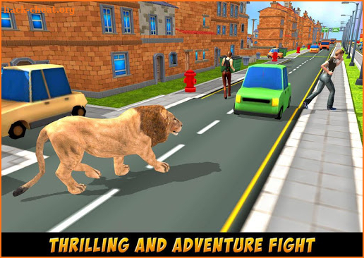 Wild Lion City Rampage: Animal Attack Games screenshot