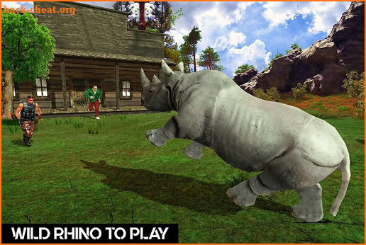 Wild Rhino Family Jungle Simulator screenshot