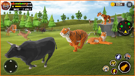 Wild Tiger Sim 3D Games screenshot