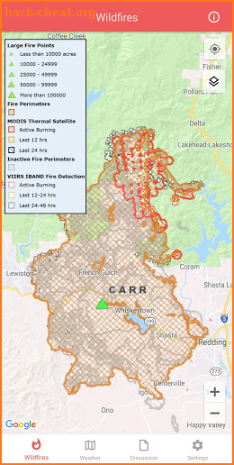 Wildfire - NOAA Fire Map Info screenshot