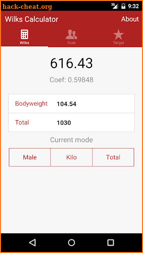 Wilks Calculator Powerlifting screenshot