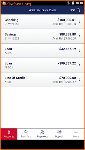 William Penn Mobile Banking screenshot