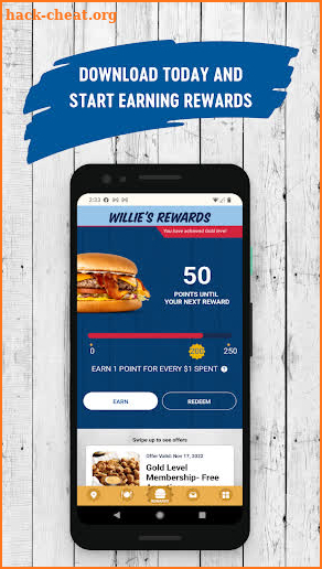Willie's Rewards screenshot