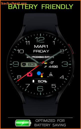 WIN Classic Black Watch Face screenshot