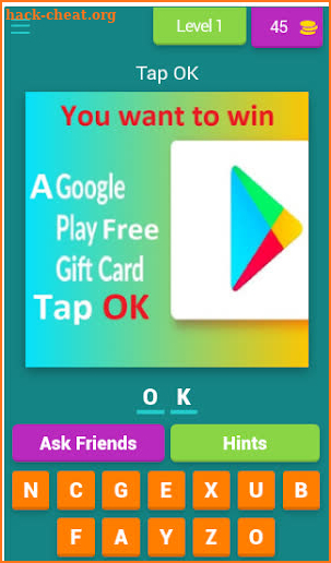 Win Google Play Gift Cards screenshot