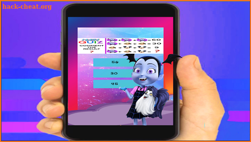 win with vampirina math quiz screenshot