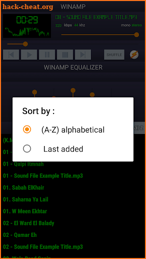 Winamp :  Music Player , Audio Player , mp3 Player screenshot