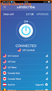 Windscribe VPN screenshot