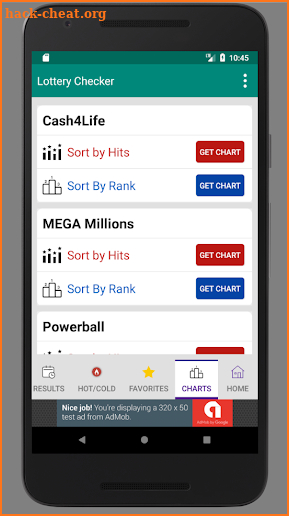 Winning Lottery Numbers screenshot