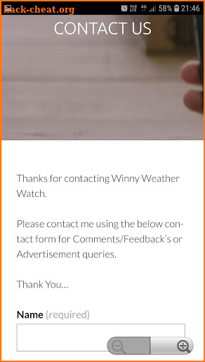 Winny Weather Watch screenshot