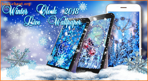 Winter Clock 2018 live wallpaper screenshot