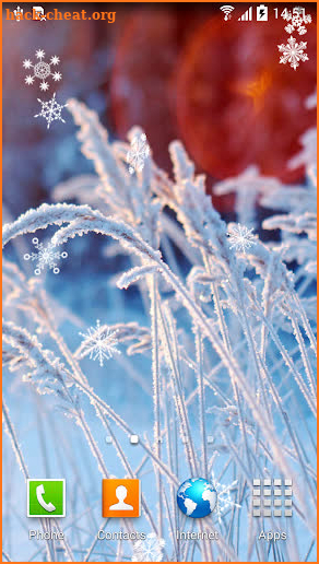 Winter Flowers Live Wallpaper screenshot