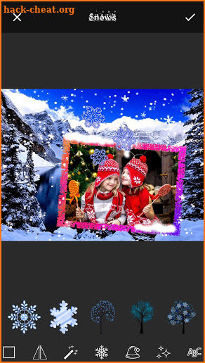 Winter Frames for Pictures with Snowfall screenshot