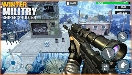 Winter Military Sniper Shooter: new game 2021 screenshot