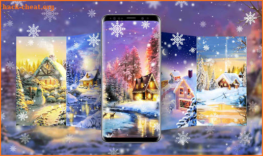 Winter Night Live Wallpapers screenshot