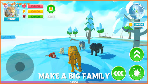 🐯 Winter Tiger Family Simulator 3D screenshot