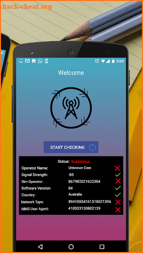 Wiretap Detection : Phone tap Detector Simulator screenshot