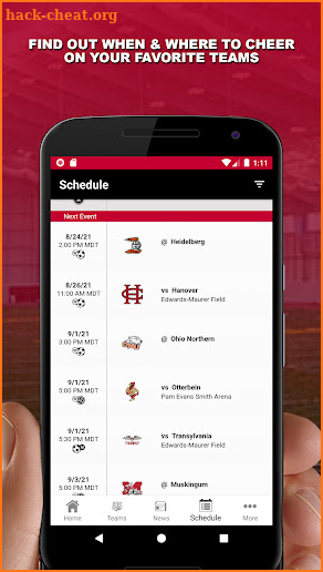 Wittenberg Athletics screenshot