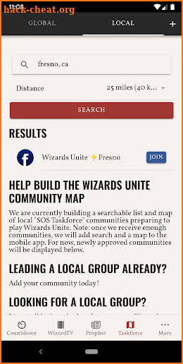 Wizards GO App screenshot