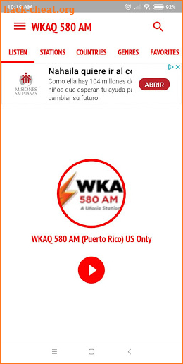 WKAQ 580 AM Puerto Rico screenshot