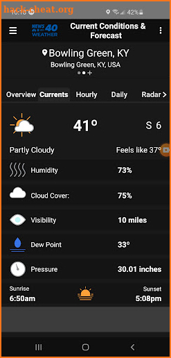 WNKY Weather screenshot