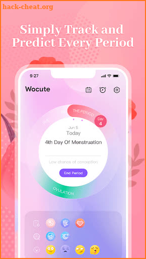 Wocute - Period Calendar screenshot