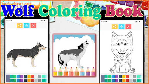 Wolf Coloring Book screenshot