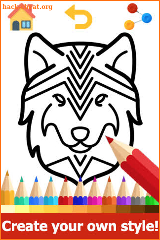 Wolf Coloring Pages - Wolf Colors Games screenshot