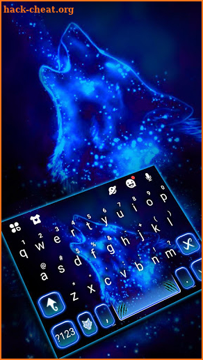 Wolf Night Keyboard Theme screenshot