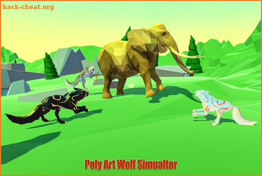 Wolf Simulator Poly Art Adventure screenshot