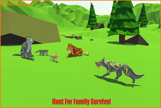 Wolf Simulator Poly Art Adventure screenshot