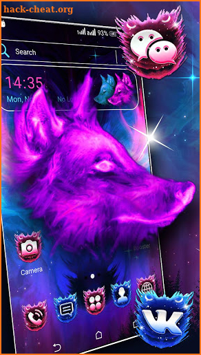 Wolf Sky Launcher Theme screenshot