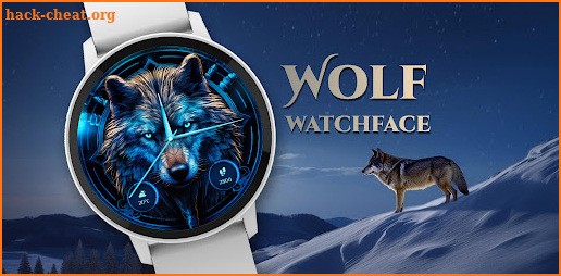 Wolf Watch Face: Wear OS Watch screenshot