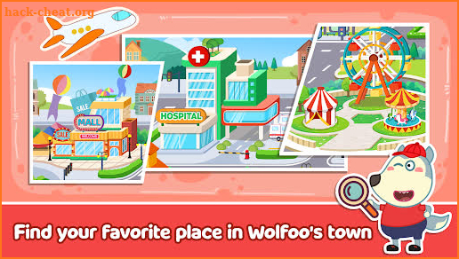 Wolfoo's Town: Dream City Game screenshot