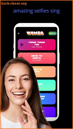 WOMBO AI VIDEO for your selfies sing guide screenshot