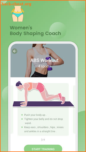 Women's Body Shaping Coach screenshot