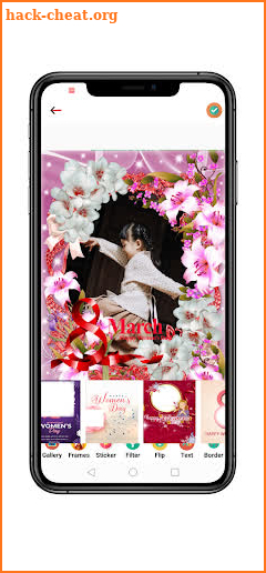 women's day photo frame 2023 screenshot