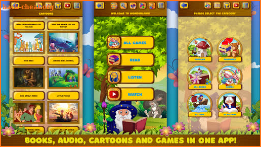 Wonderland: read and listen bedtime stories online screenshot