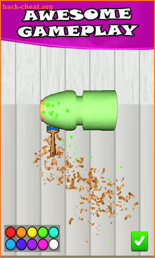 Wood Turning Cut And Paint screenshot