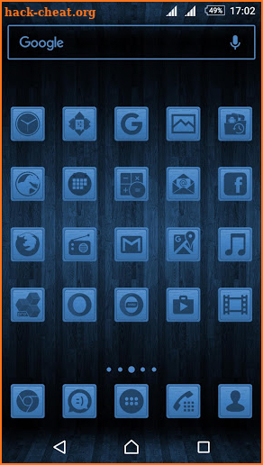 Wooden Icons Blue screenshot