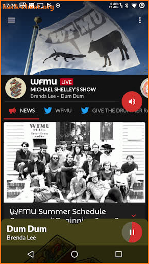 Woof Moo - An unofficial WFMU radio player screenshot